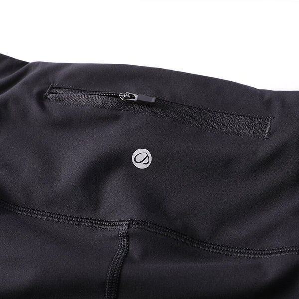 Women's Luxury High Waist Yoga Leggings Sports Capri with Zip Pocket-17 Inches