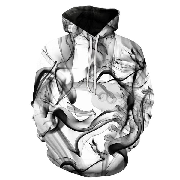 Men/Women 3d Sweatshirts Print Watercolor Dreamy Smoke Lines Thin Style Autumn Winter Hooded Hoodies | Vimost Shop.