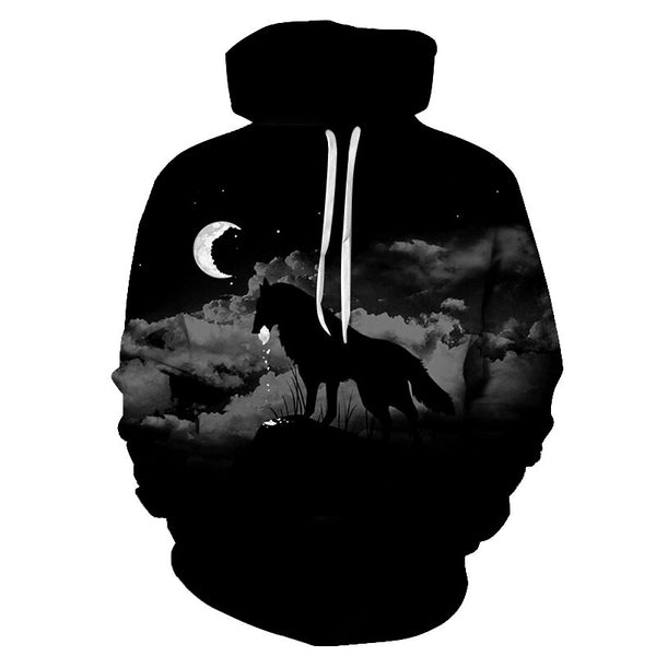 Funny Wolf Hoodies Men 3D Sweatshirts Brand Hooded Pullover Male Tracksuits Unisex | Vimost Shop.