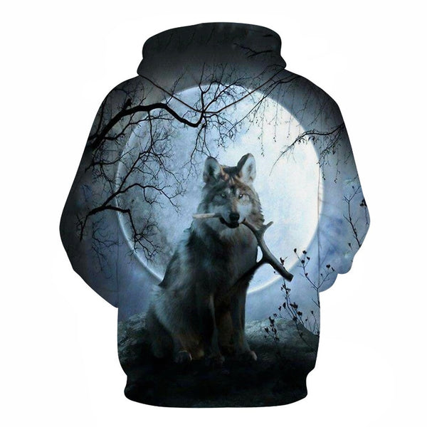 Funny Wolf Hoodies Men 3D Sweatshirts Brand Hooded Pullover Male Tracksuits Unisex | Vimost Shop.