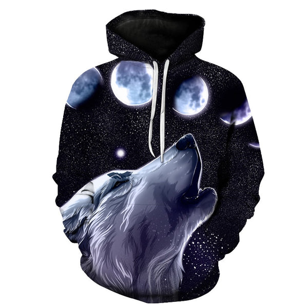 Funny Wolf Hoodies Men 3D Sweatshirts Brand Hooded Pullover Male Tracksuits Unisex | Vimost Shop.
