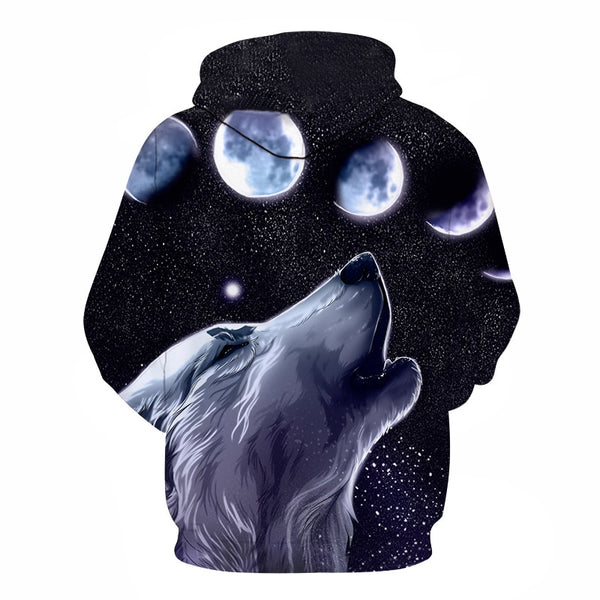 Funny Wolf Hoodies Men 3D Sweatshirts Brand Hooded Pullover Male Tracksuits Unisex | Vimost Shop.