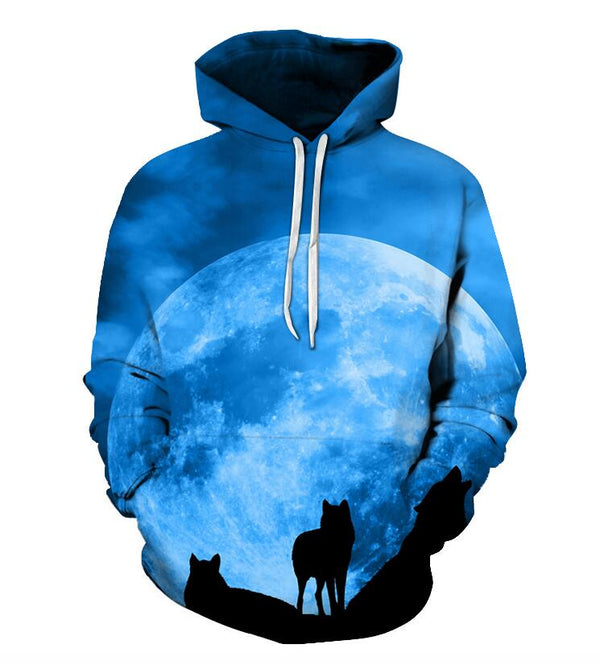 Funny Wolf Hoodies Men 3D Sweatshirts Brand Hooded Pullover Male Tracksuits Unisex | Vimost Shop.