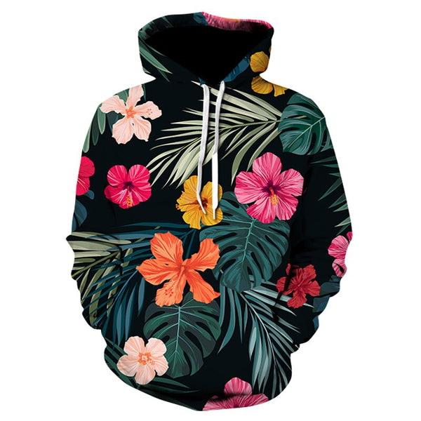 Men/Women autumn winter Hoodies Men's Sweatshirts Rose flower print Sweatshirts Plus Size 5XL Loose pullover Hoodie Tops | Vimost Shop.