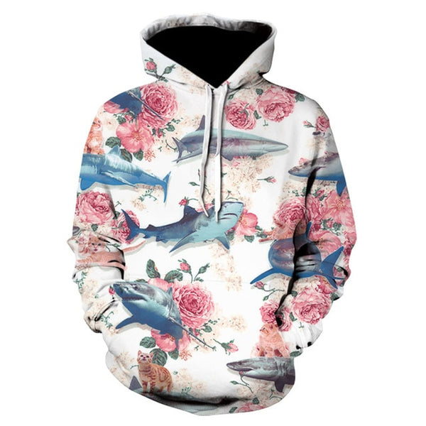 Men/Women autumn winter Hoodies Men's Sweatshirts Rose flower print Sweatshirts Plus Size 5XL Loose pullover Hoodie Tops | Vimost Shop.