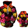 Men/Women autumn winter Hoodies Men's Sweatshirts Rose flower print Sweatshirts Plus Size 5XL Loose pullover Hoodie Tops | Vimost Shop.