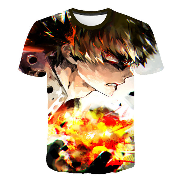 Summer High-Quality Unisex Boku No Hero T Shirt My Hero Academia Tees T-Shirt Tshirt Harajuku Yoh Asakura Midoriya Izuku T-shirt | Vimost Shop.