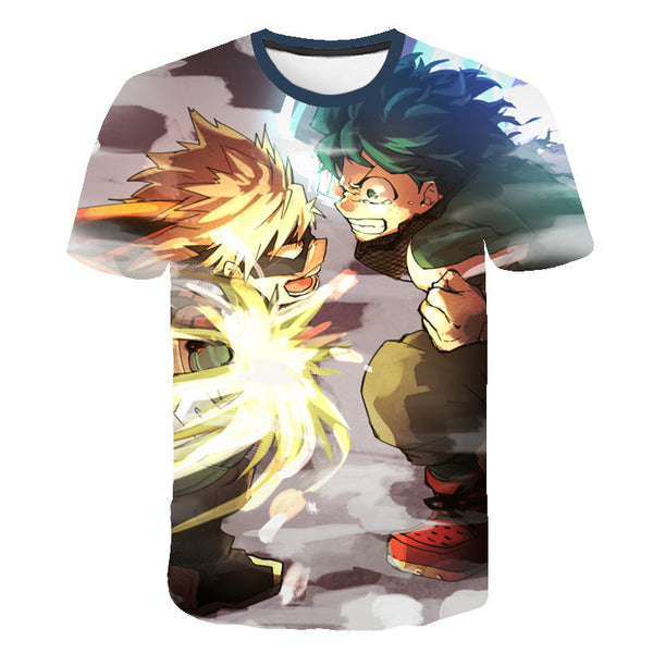 Summer High-Quality Unisex Boku No Hero T Shirt My Hero Academia Tees T-Shirt Tshirt Harajuku Yoh Asakura Midoriya Izuku T-shirt | Vimost Shop.