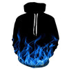 Red flame basketball/hoodie 3D sweatshirt blue flame men's and women's hoodies summer and fall street hoodies | Vimost Shop.