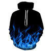 Red flame basketball/hoodie 3D sweatshirt blue flame men's and women's hoodies summer and fall street hoodies | Vimost Shop.