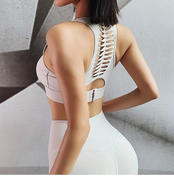 Yoga Crop Top Push up Underwear Gym Running Shockproof Shirt | Vimost Shop.