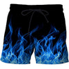 Yellow flame Printed Summer Beach Shorts Men Casual Board Shorts Plage Quick Dry Shorts Swimwear DropShip | Vimost Shop.