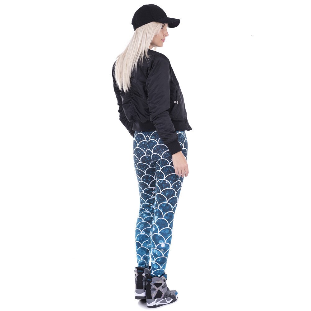 Fashion Women Leggings Mermaid Glitter Printed Legging Sexy Silm Fit Legins High Waist Elastic Women Pants 100% Brand New | Vimost Shop.