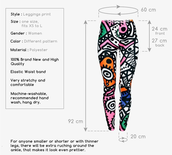 Fashion High Elasticity Legging Tribe Totem 3D Printing Women legins Stretchy Trousers Slim Fit Pants Leggings | Vimost Shop.