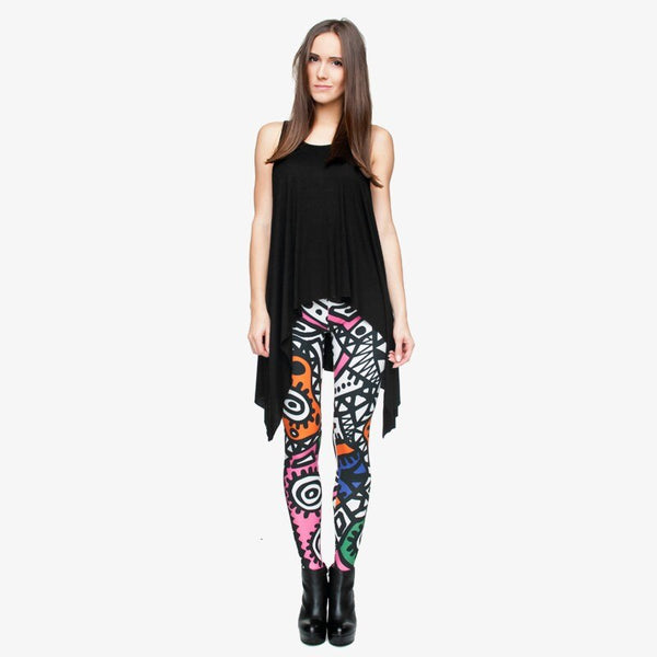 Fashion High Elasticity Legging Tribe Totem 3D Printing Women legins Stretchy Trousers Slim Fit Pants Leggings | Vimost Shop.