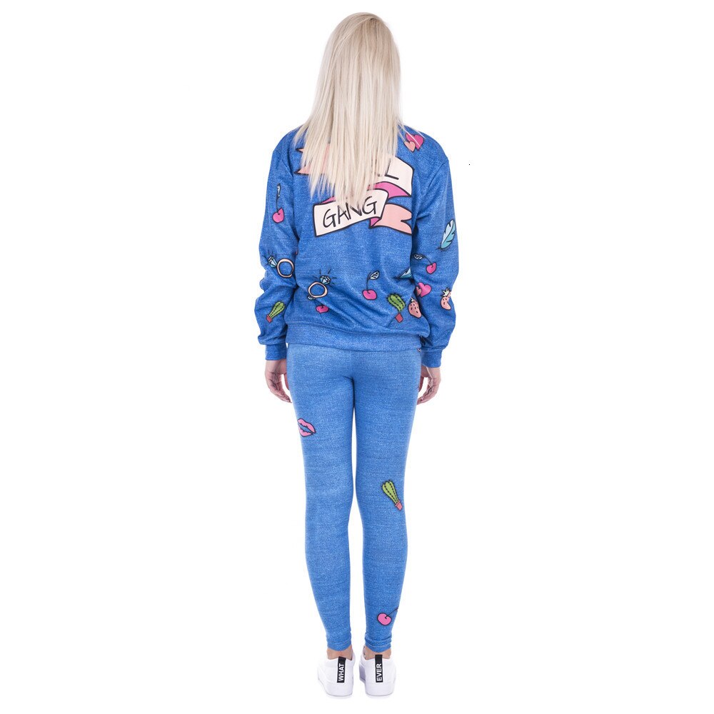 Fashion Legging Female Gang Jeans Design Legins Denim Blue Leggins Printed 100% Brand New Women Leggings Women Pants | Vimost Shop.