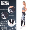 Elegant Women High Waist Legging Camo Black Triangles Printing | Vimost Shop.