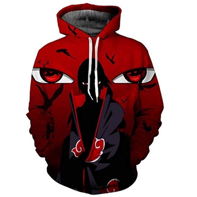Naruto Anime Hoodies 3D Men Women Sasuke Autumn Harajuku Kakashi 3D Cartoon Print Sweatwear Men's Hoodies Sweatshirt Coats | Vimost Shop.