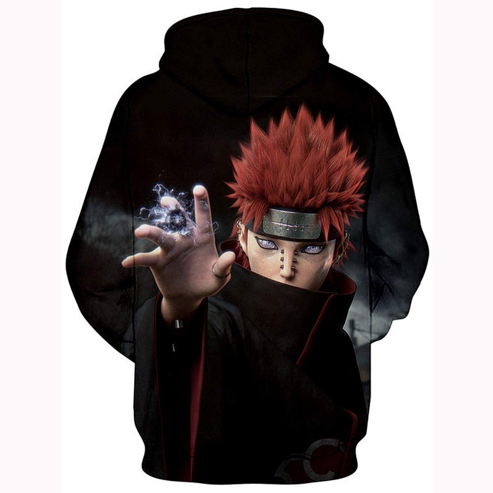 Naruto Anime Hoodies 3D Men Women Sasuke Autumn Harajuku Kakashi 3D Cartoon Print Sweatwear Men's Hoodies Sweatshirt Coats | Vimost Shop.
