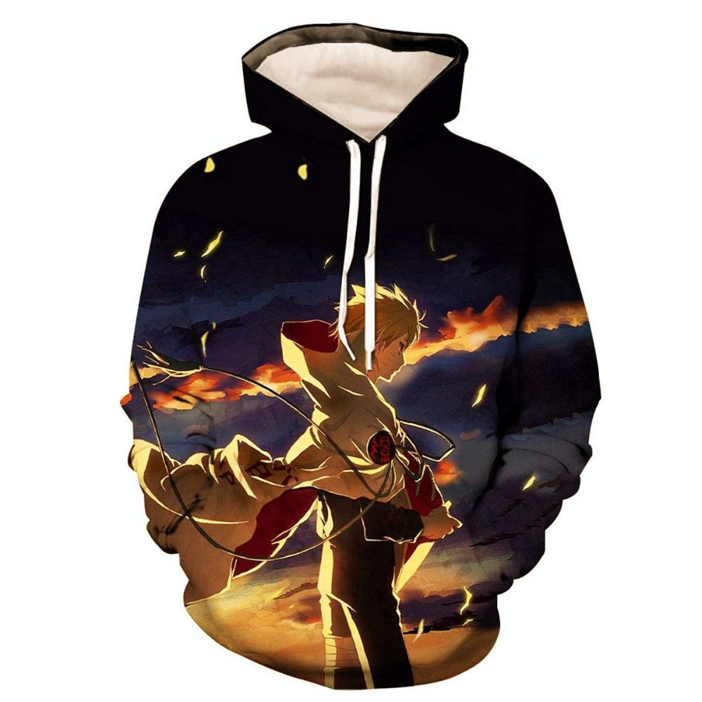 Naruto Anime Hoodies 3D Men Women Sasuke Autumn Harajuku Kakashi 3D Cartoon Print Sweatwear Men's Hoodies Sweatshirt Coats | Vimost Shop.