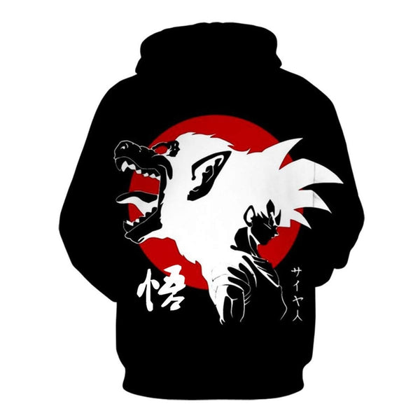 Dragon Ball Z Hoodies 3D Hooded Pullover Coats Sportswear Sweatshirt Dragonball Super Saiyan Son Goku Vegeta Outfit Outwear Tops - Vimost Shop