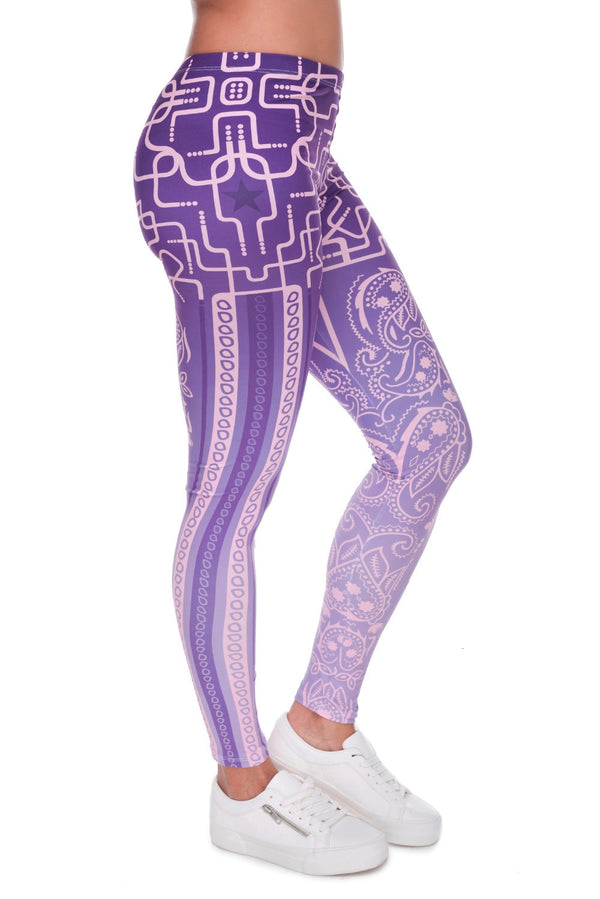 High Elasticity Bandana Printed Womens Fashion Slim Fit Legging Workout Trousers Casual Pants Leggings | Vimost Shop.