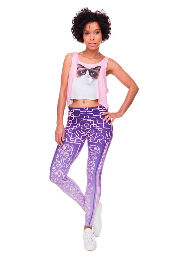 High Elasticity Bandana Printed Womens Fashion Slim Fit Legging Workout Trousers Casual Pants Leggings | Vimost Shop.