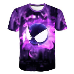 Halloween Printed 3D Short Sleeve Tshirt The Nightmare Before Christmas Cosplay T-Shirt Jack And Sally Slim Design Fashion Tops
