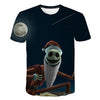 Halloween Printed 3D Short Sleeve Tshirt The Nightmare Before Christmas Cosplay T-Shirt Jack And Sally Slim Design Fashion Tops | Vimost Shop.