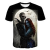 Halloween Printed 3D Short Sleeve Tshirt The Nightmare Before Christmas Cosplay T-Shirt Jack And Sally Slim Design Fashion Tops | Vimost Shop.