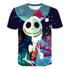 Halloween Printed 3D Short Sleeve Tshirt The Nightmare Before Christmas Cosplay T-Shirt Jack And Sally Slim Design Fashion Tops | Vimost Shop.