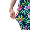 Fashion Women Trend Green Floral Leaf Flower Pattern Leggings Sexy Elasticity Fitness Slim Bottoms Workout Pants | Vimost Shop.