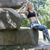 Fashion Women Trend Green Floral Leaf Flower Pattern Leggings Sexy Elasticity Fitness Slim Bottoms Workout Pants | Vimost Shop.