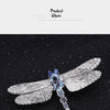 1.41Ct Natural Sky Blue Topaz Brooch 925 Sterling Sliver Handmade Design Dragonfly Brooches For Women Fine Jewelry | Vimost Shop.