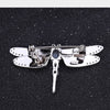 1.41Ct Natural Sky Blue Topaz Brooch 925 Sterling Sliver Handmade Design Dragonfly Brooches For Women Fine Jewelry | Vimost Shop.