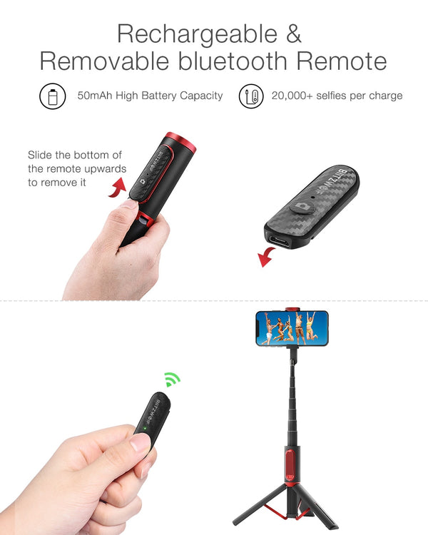 All In One Tripod Selfie Stick Phone Holder bluetooth Retractable Tripod Selfie Stick for iphone for huawei for xiaomi | Vimost Shop.