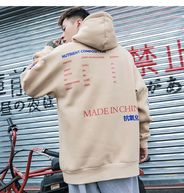 Men Hoodies Pullover fashion Streetwear LemonTea Print Deisgn Sweatshirt Hip Hop Autumn Winter Fleece Hoodie | Vimost Shop.