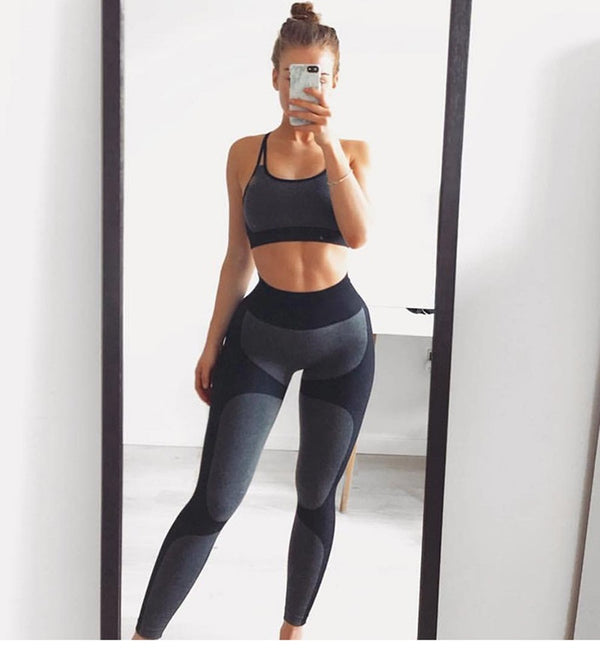 High Waist Yoga Pants Seamless Women Sports Leggings Fitness | Vimost Shop.