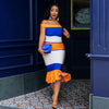 New Arrivals Bandage Dresses Off Shoulder Celebrity Bandage Dresses Yellow  Mermaid Party Dresses | Vimost Shop.
