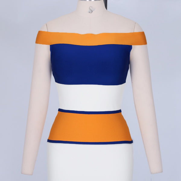 New Arrivals Bandage Dresses Off Shoulder Celebrity Bandage Dresses Yellow  Mermaid Party Dresses | Vimost Shop.