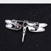 1.13Ct Natural Green Peridot Gemstone Brooch 925 Sterling Sliver Handmade Dragonfly Brooches For Women Dresses | Vimost Shop.