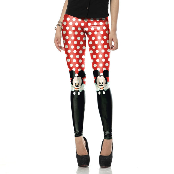 Women Minnie Mickey Yoga Gym Leggings Athletic Women Sport Clothing | Vimost Shop.