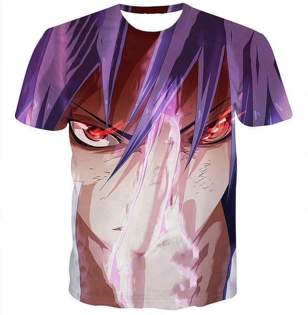 Naruto 3D T Shirt Men/women Uchiha Itachi Sasuke Kakashi Gaara Japan Anime Funny Tees Top Summer Fashion Tshirt Casual T-shirt | Vimost Shop.