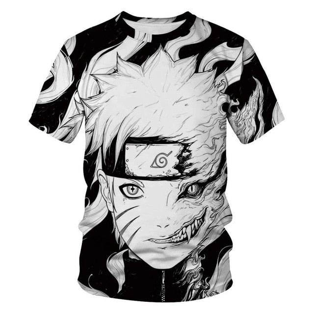 Naruto 3D T Shirt Men/women Uchiha Itachi Sasuke Kakashi Gaara Japan Anime Funny Tees Top Summer Fashion Tshirt Casual T-shirt | Vimost Shop.