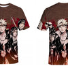 Naruto 3D T Shirt Men/women Uchiha Itachi Sasuke Kakashi Gaara Japan Anime Funny Tees Top Summer Fashion Tshirt Casual T-shirt | Vimost Shop.