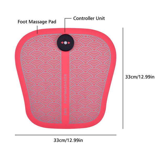 Electric EMS Foot Massager ABS Physiotherapy Revitalizing Pedicure Tens Foot Vibrator Wireless Feet Muscle Stimulator Relax Body | Vimost Shop.