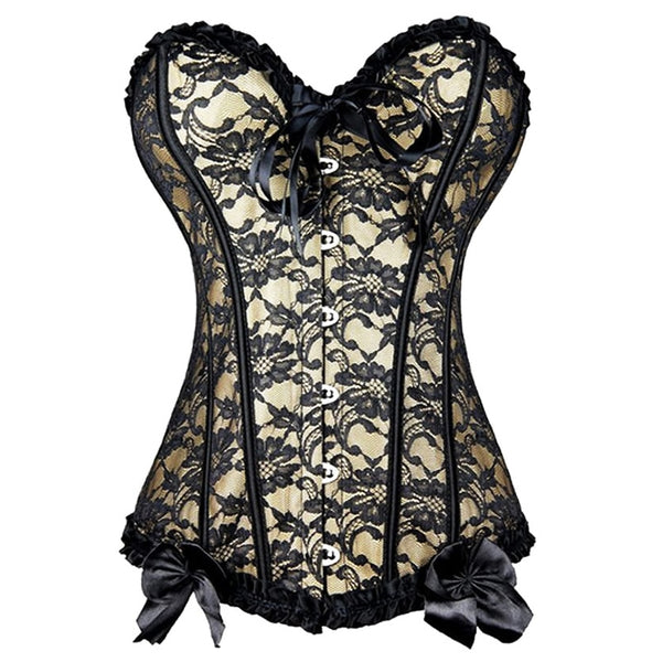 X Sexy Women steampunk clothing gothic Plus Size Corsets Lace Up boned Overbust Bustier Waist Cincher Body shaper corselet S-6XL | Vimost Shop.