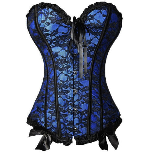 X Sexy Women steampunk clothing gothic Plus Size Corsets Lace Up boned Overbust Bustier Waist Cincher Body shaper corselet S-6XL | Vimost Shop.