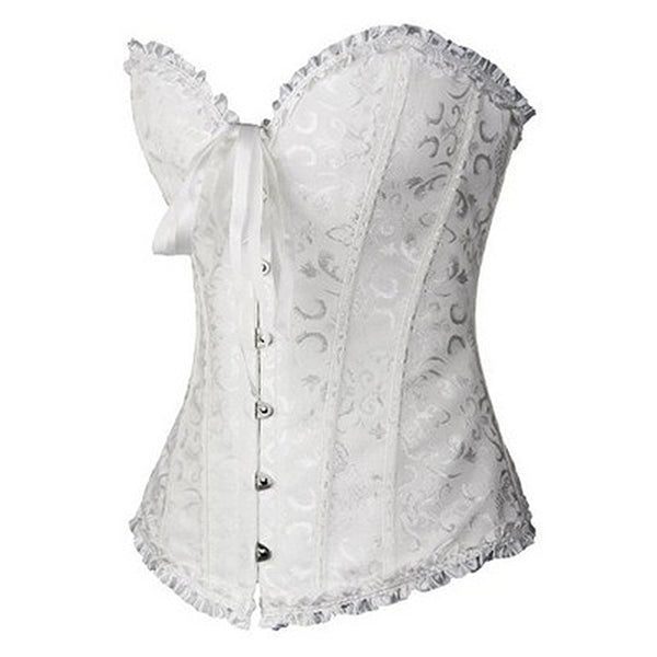 X Sexy Women steampunk clothing gothic Plus Size Corsets Lace Up boned Overbust Bustier Waist Cincher Body shaper corselet S-6XL | Vimost Shop.