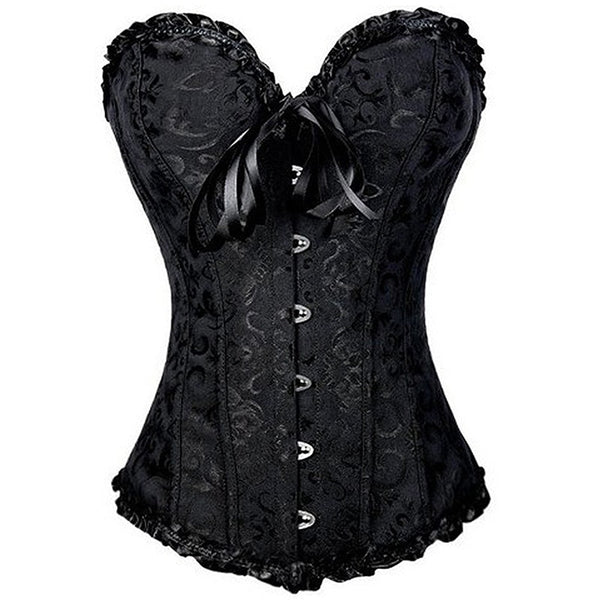 X Sexy Women steampunk clothing gothic Plus Size Corsets Lace Up boned Overbust Bustier Waist Cincher Body shaper corselet S-6XL | Vimost Shop.